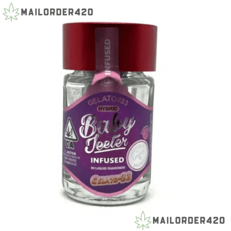 BABY JEETER (GELATO #33) - 5 Pre rolls per Bottle