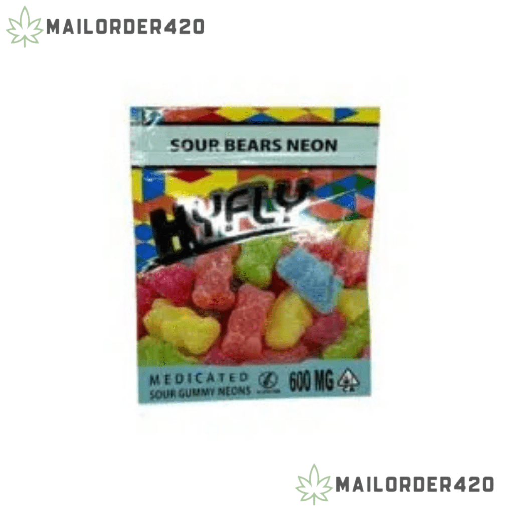 HYFLY SOUR BEARS NEON 600MG