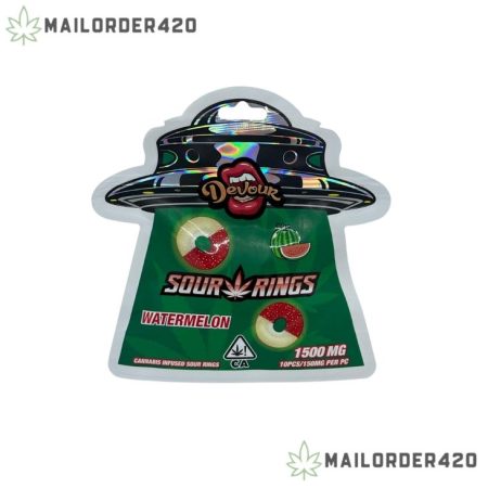 DEVOUR SOUR RINGS WATERMELON 1500MG